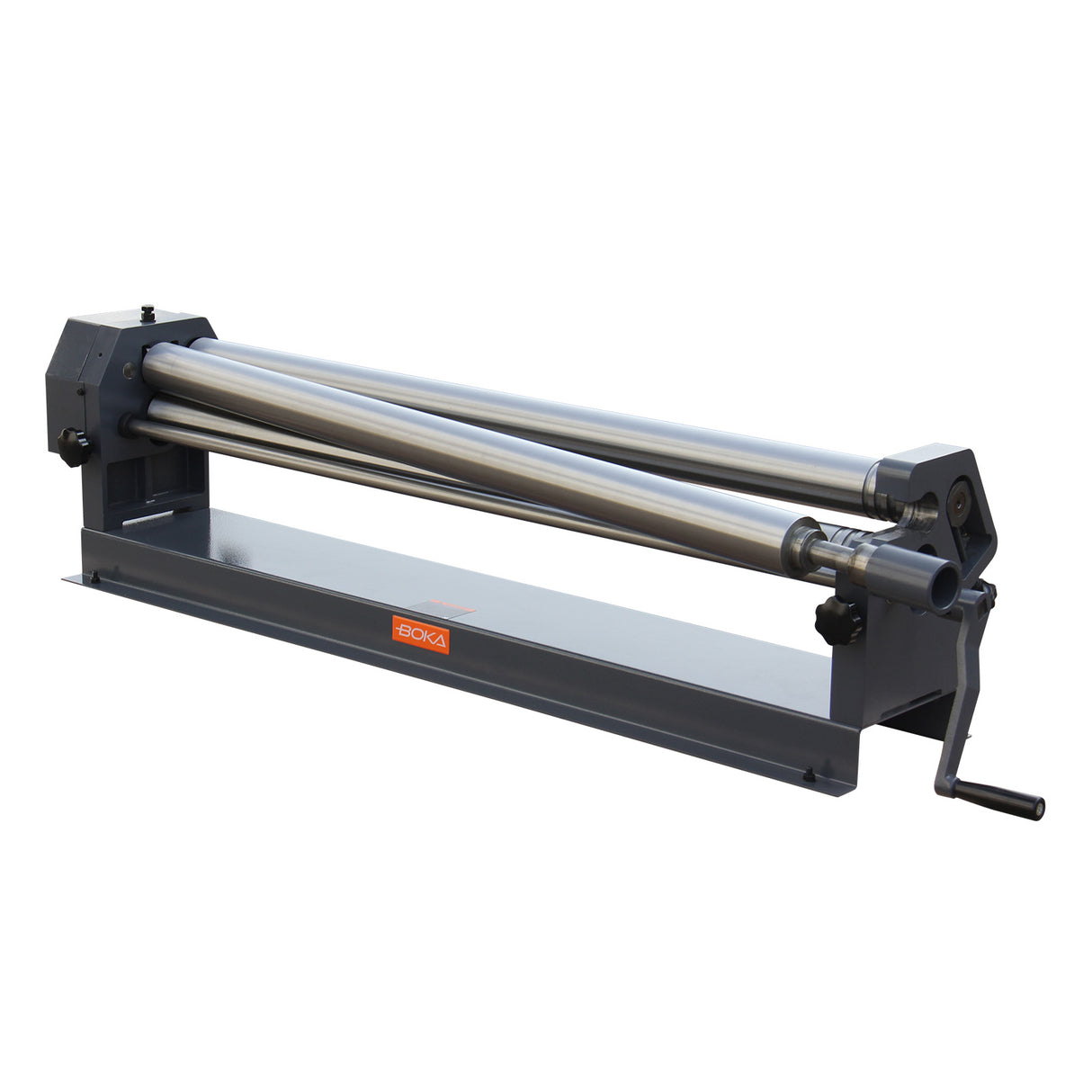 BOKA roll flanging machine, sheet metal rolling machine with removable rolls, 1300 mm 3-roll round bending machine for sheet metal and pipes W01-5116