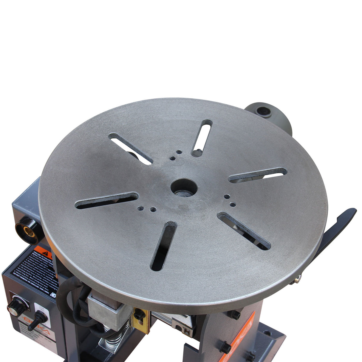 BOKA WP-350 welding positioner, 359 kg load capacity, tilt angle 0-135°, rotary motor, ideal for pipe welding and precise positioning