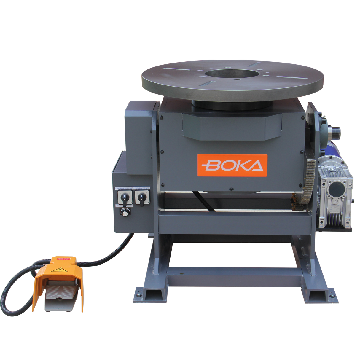 BOKA WP-500T welding positioner, rotary table for welding, 68 mm chuck hole, 360° rotatable, for precise welding and positioning of workpieces