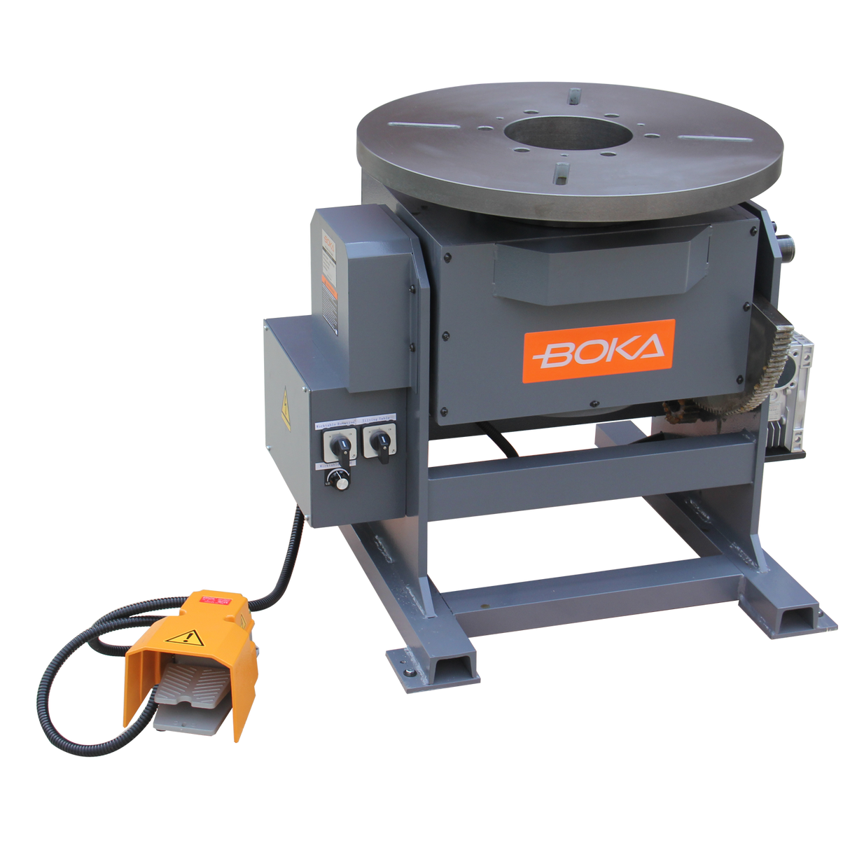 BOKA WP-500T welding positioner, rotary table for welding, 68 mm chuck hole, 360° rotatable, for precise welding and positioning of workpieces