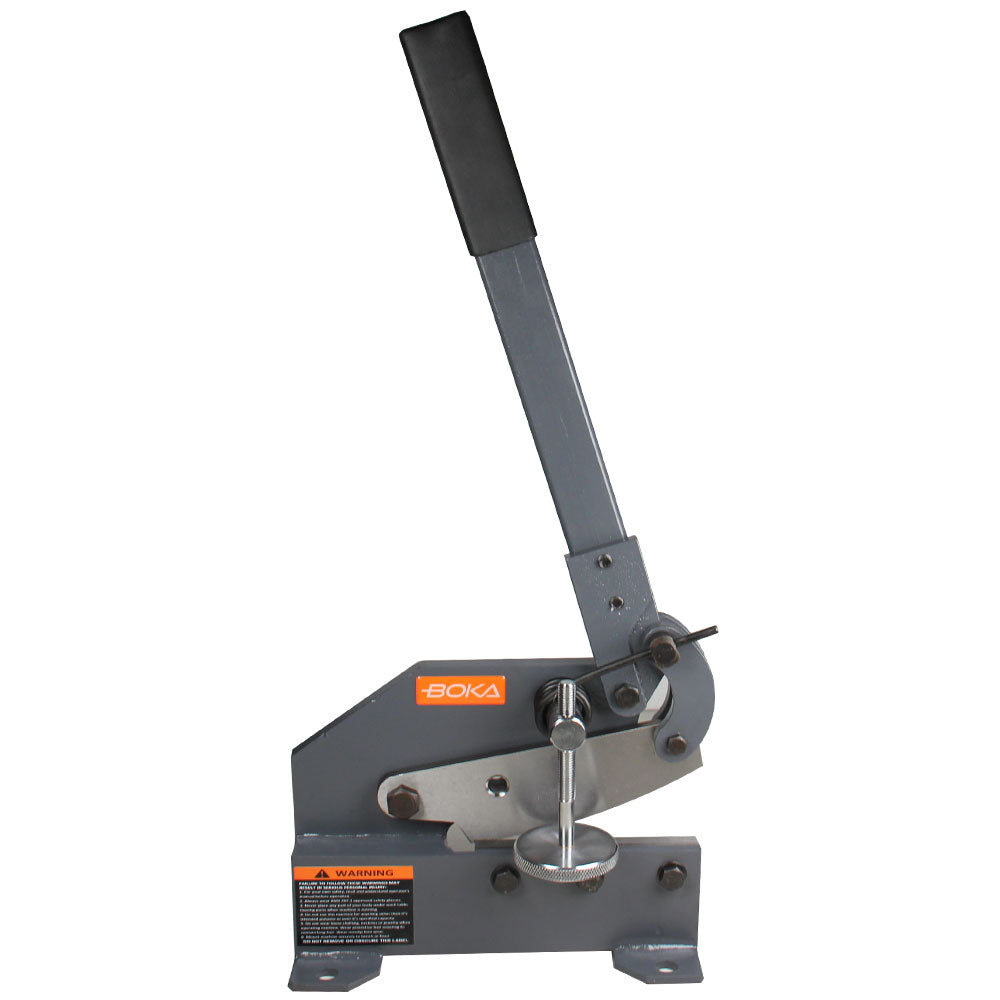 BOKA Handhebelschere Blech 150mm Klingenlänge mit T10 Stahl Blechschere Hebelschere für 6 mm Dicke, Abkantbank