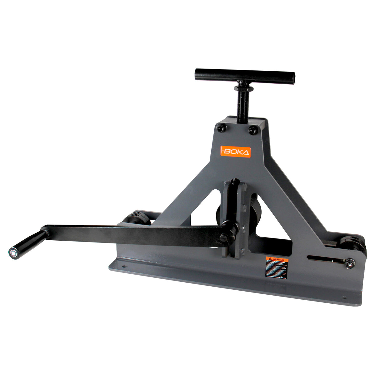 BOKA TR-40 pipe bender, manual roll bending machine for square and rectangular pipes, maximum capacity 40 x 1.5 mm, robust and versatile