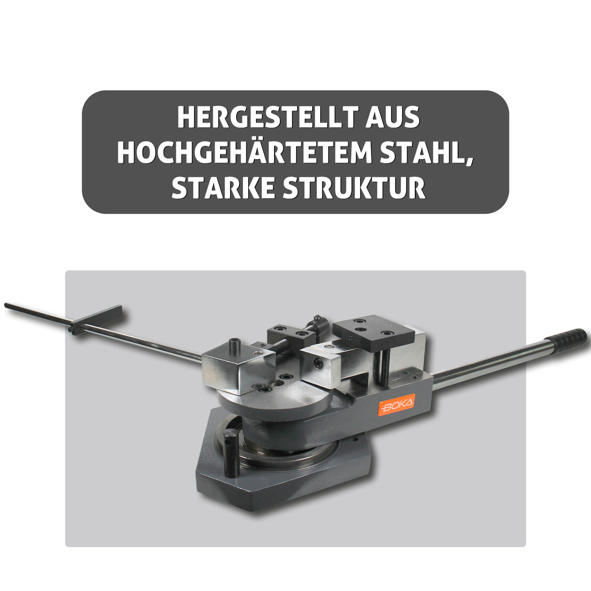 BOKA SBG-40 Heavy Duty Universal Bender, Combined Scroll, Radius and Angle Bending, Metal Scroll Bender, Metal Bending Machine