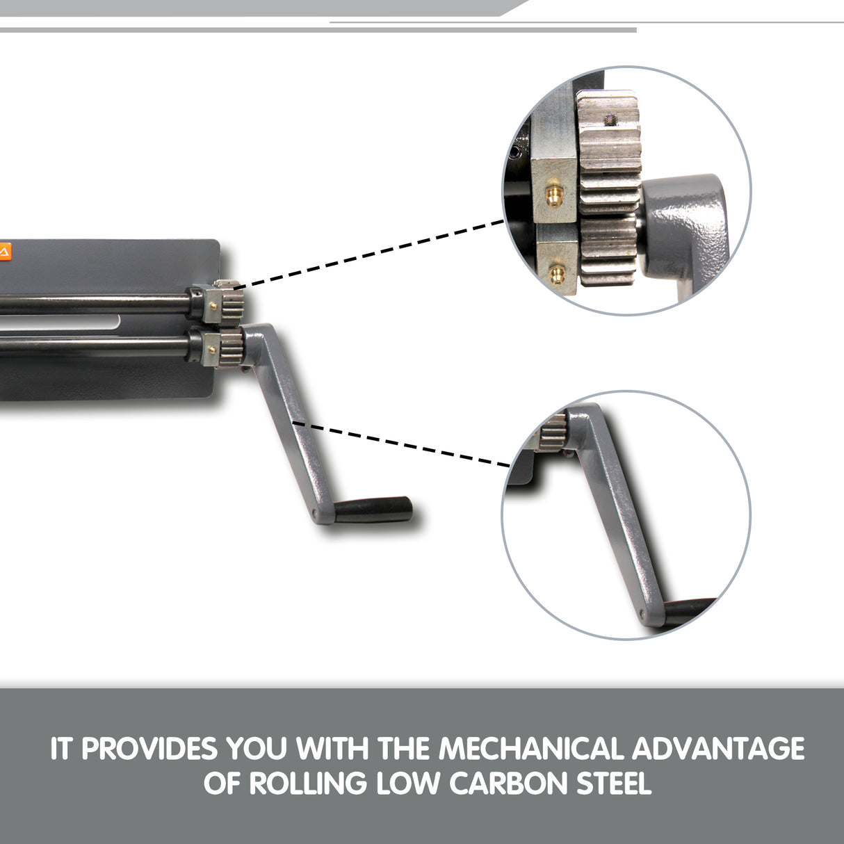 BOKA RM-18 460mm beading machine flanging machine for 1.2 mm steel sheet including 6 standard roller pairs, manual round bending machine