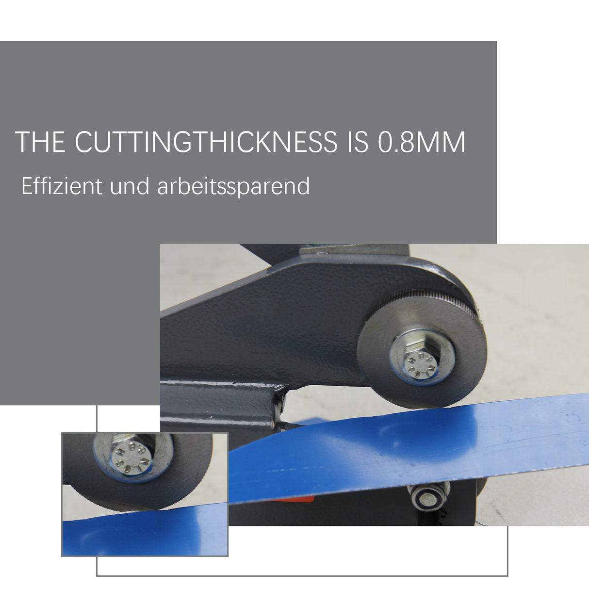 BOKA roller sheet shears MMS-1 roller shears for sheet metal up to 0.8 mm