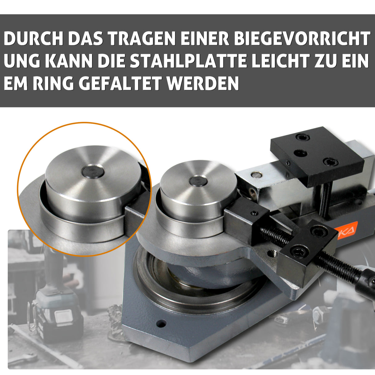 BOKA SBG-40 Heavy Duty Universal Bender, Combined Scroll, Radius and Angle Bending, Metal Scroll Bender, Metal Bending Machine