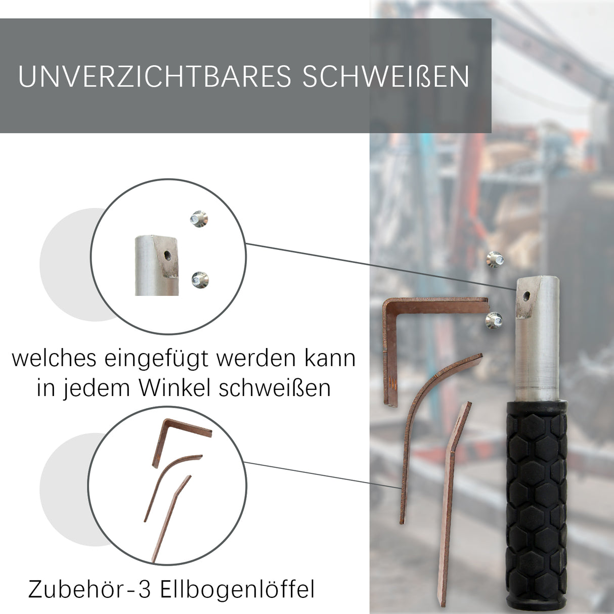 BOKA Copper Welding Aid, 3-piece set: Flat, Curved, Right Angle, 100% Copper