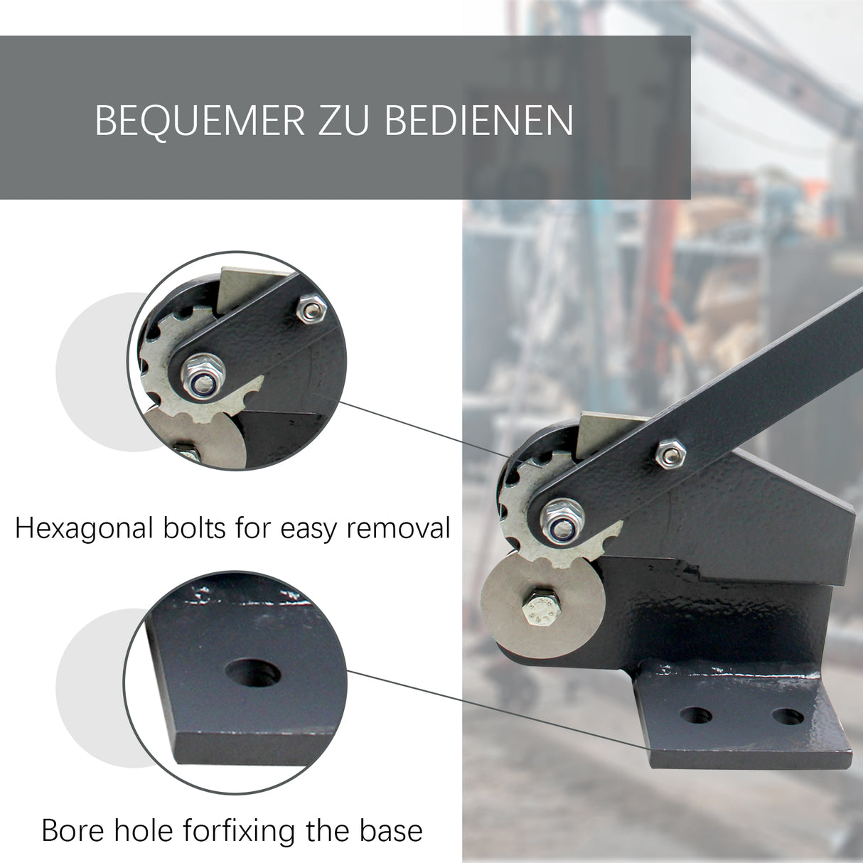 BOKA roller sheet shears MMS-1 roller shears for sheet metal up to 0.8 mm