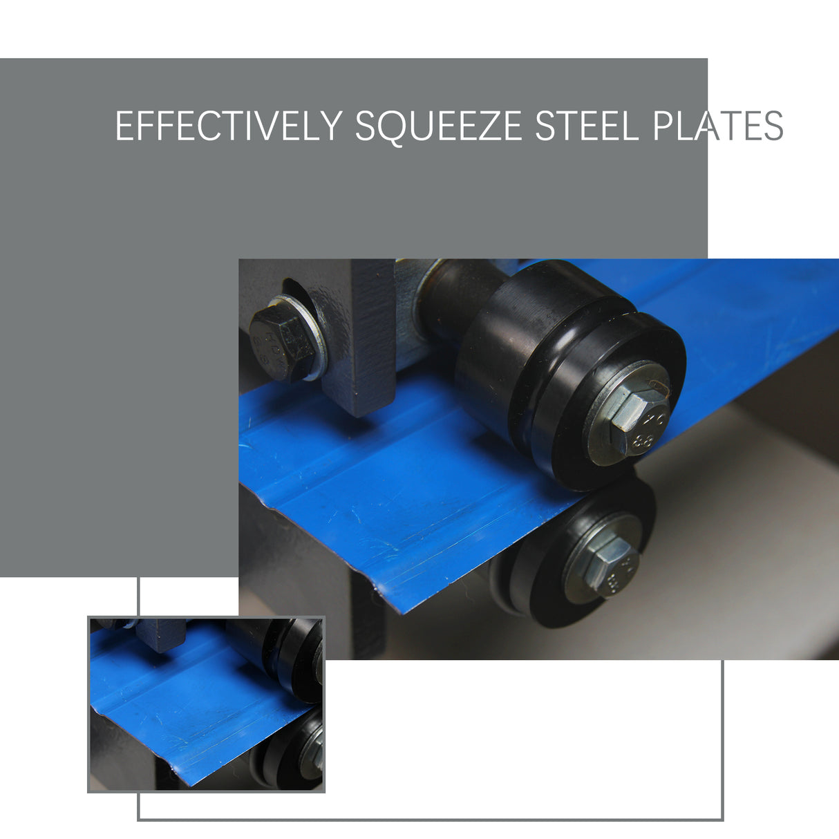 BOKA RM-18 460mm beading machine flanging machine for 1.2 mm steel sheet including 6 standard roller pairs, manual round bending machine