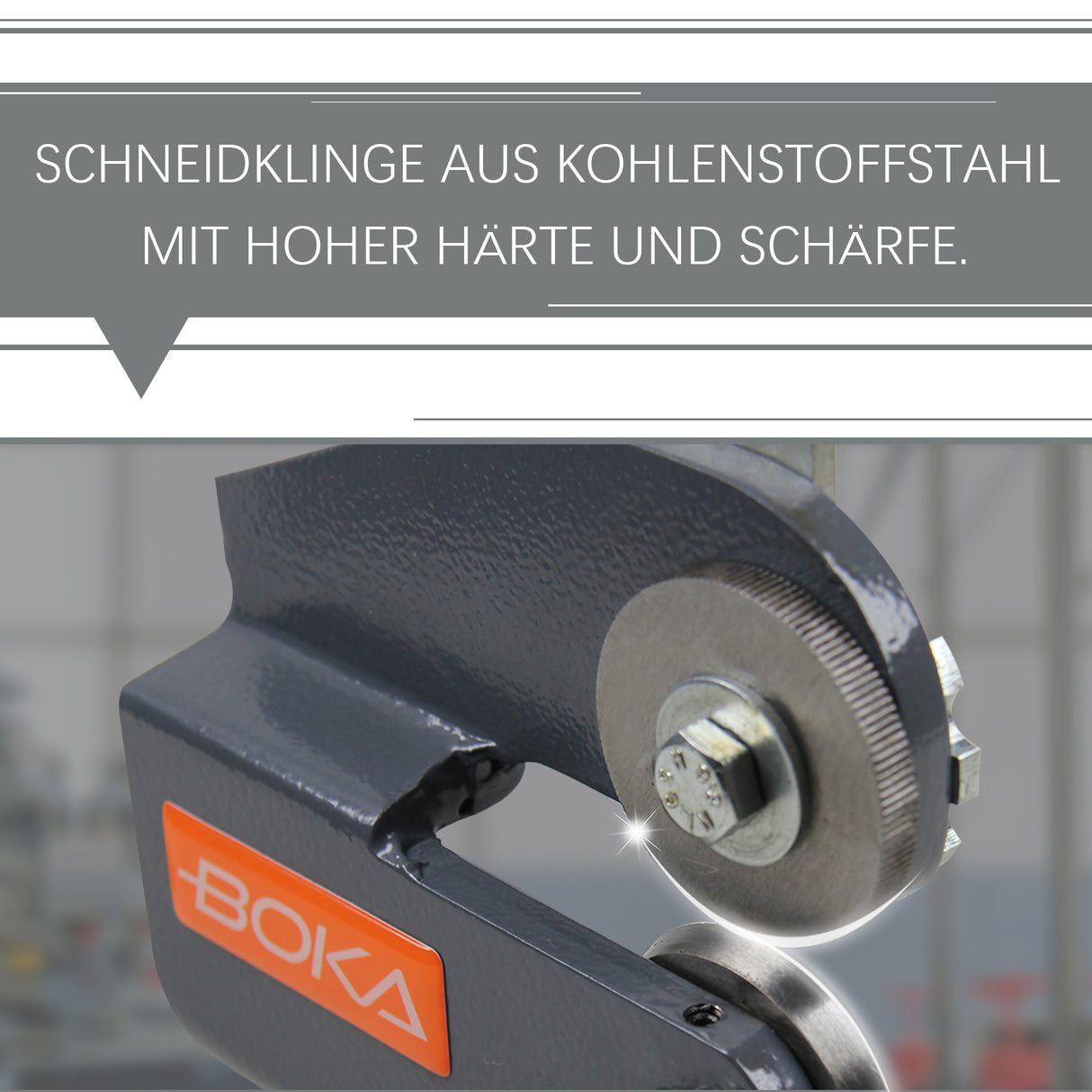 BOKA roller sheet shears MMS-1 roller shears for sheet metal up to 0.8 mm