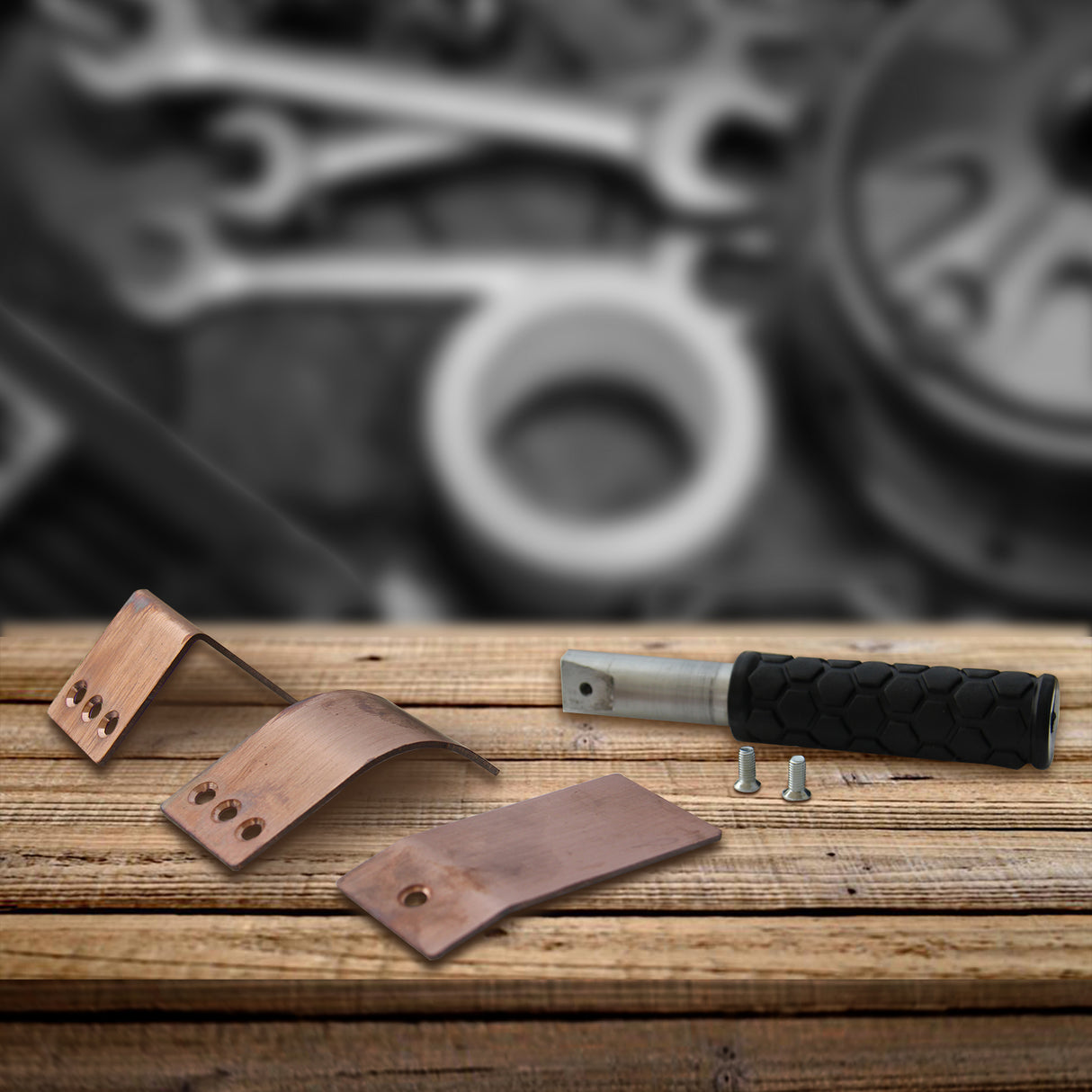 BOKA Copper Welding Aid, 3-piece set: Flat, Curved, Right Angle, 100% Copper