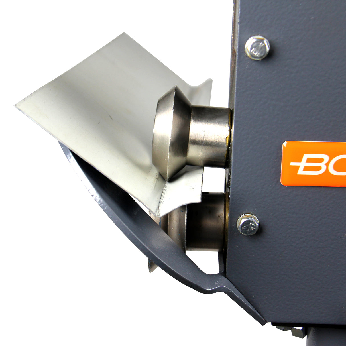 BOKA flanging machine RM-A, beading machine with rotating head, sheet metal processing machine table mountable