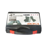 BOKA Biegevorrichtung für Schraubstock, 100–200 mm mit Segmentbiegefingern und Magnethalterung, Abkantbacken für präzises Blechbiegen bis 0–90°