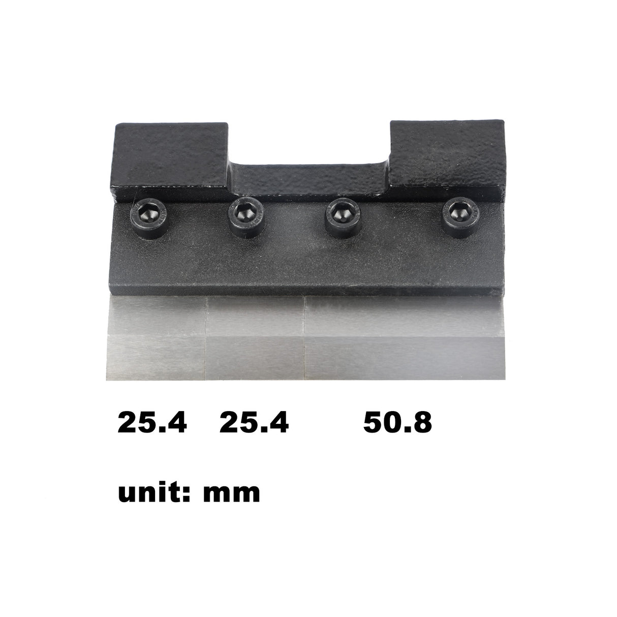 BOKA Biegevorrichtung für Schraubstock, 100–200 mm mit Segmentbiegefingern und Magnethalterung, Abkantbacken für präzises Blechbiegen bis 0–90°