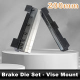 BOKA Biegevorrichtung für Schraubstock, 100–200 mm mit Segmentbiegefingern und Magnethalterung, Abkantbacken für präzises Blechbiegen bis 0–90°