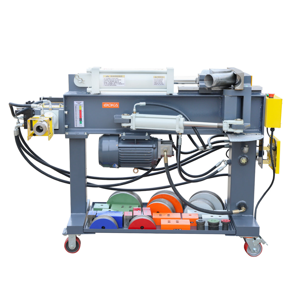 BOKA EPB-3 Abgasrohr-Biegemaschine – 3" hydraulische Rohrbiegung mit Swager & Expander
