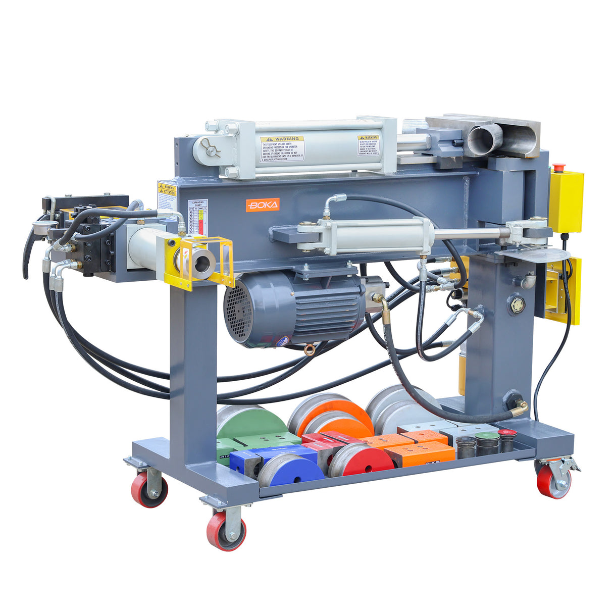 BOKA EPB-3 Abgasrohr-Biegemaschine – 3" hydraulische Rohrbiegung mit Swager & Expander