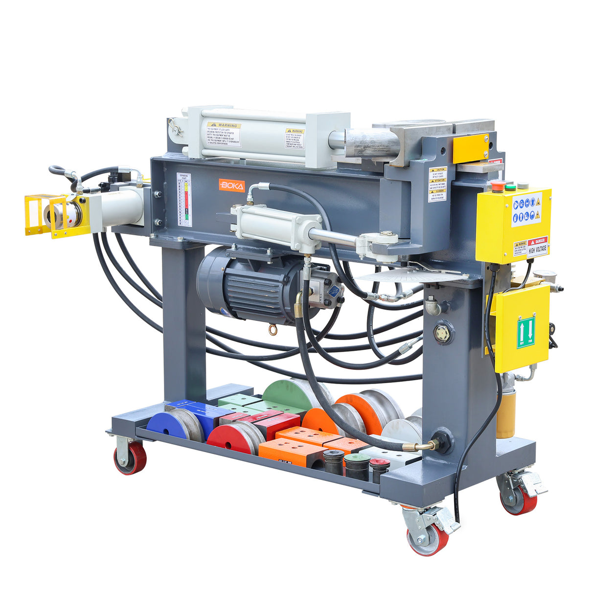 BOKA EPB-3 Abgasrohr-Biegemaschine – 3" hydraulische Rohrbiegung mit Swager & Expander