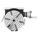 BOKA HV-10 Rundtisch 250 mm, horizontal & vertikal, MT3 Zentrierhülse, 6 T-Nuten, Präzisions-Teilapparat 360°, geeignet für Fräs- & Bohrarbeiten