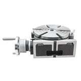 BOKA HV-10 Rundtisch 250 mm, horizontal & vertikal, MT3 Zentrierhülse, 6 T-Nuten, Präzisions-Teilapparat 360°, geeignet für Fräs- & Bohrarbeiten