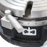BOKA HV-12 Rundtisch 300 mm, horizontal & vertikal, MT4 Zentrierhülse, 6 T-Nuten, Präzisions-Teilapparat 360°, geeignet für Fräs- & Bohrarbeiten