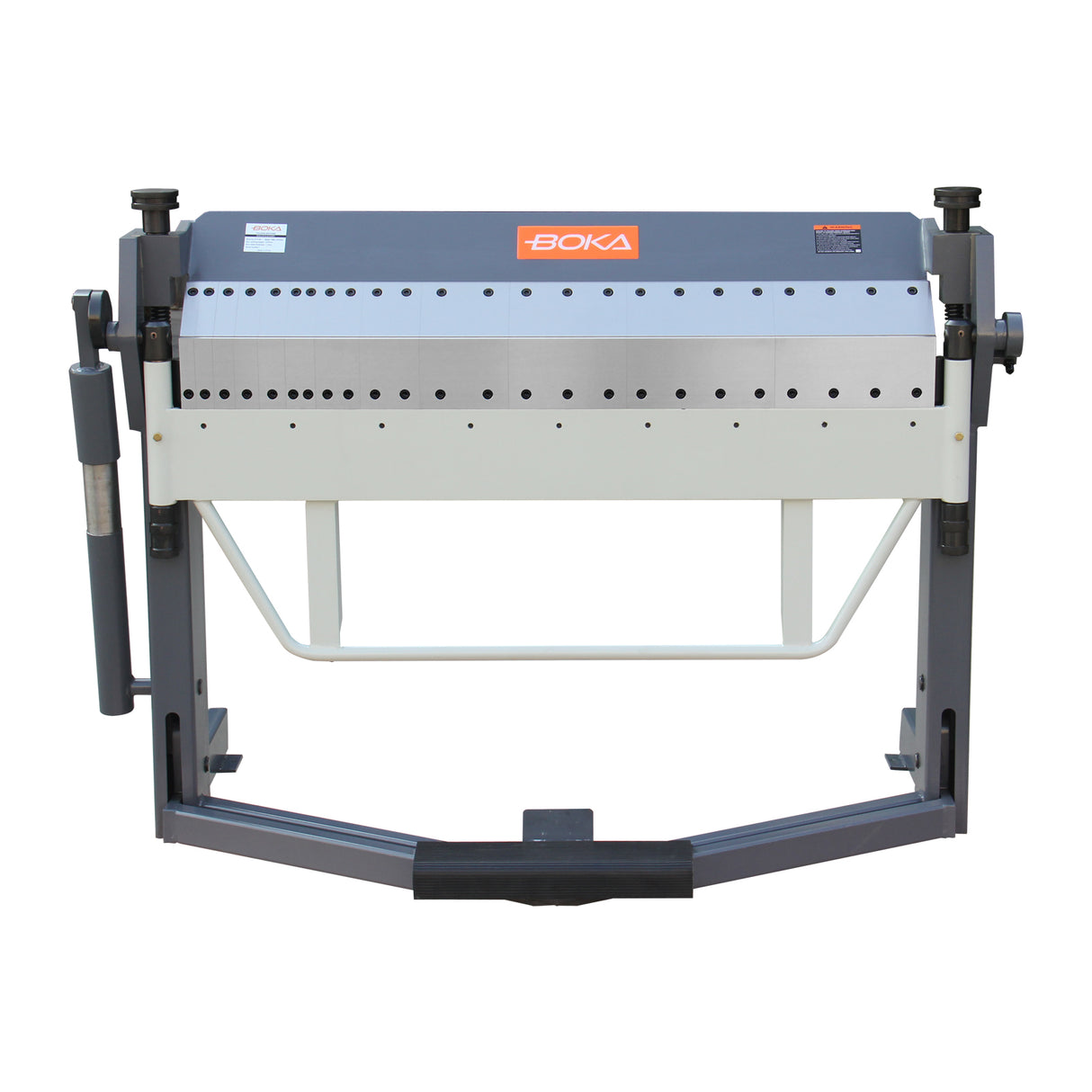 BOKA 1270 mm Schwenkbiegemaschine mit Segmentwerkzeugen, 2,0 mm Stahlblech, 0–135° Biegewinkel, Fußpedal, Kantbank, robuste Stahlkonstruktion, für Stahl/Edelstahl/Aluminium,  PBB-5014A