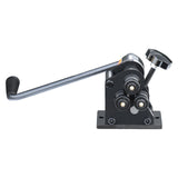 BOKA Ring-Rollenbieger, Rundstahl bis 6,5 mm & Flachstahl bis 25x4 mm, Mindestringdurchmesser 76 mm, benutzerfreundliche Rollenbiegemaschine PR-3