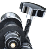 BOKA Ring-Rollenbieger, Rundstahl bis 6,5 mm & Flachstahl bis 25x4 mm, Mindestringdurchmesser 76 mm, benutzerfreundliche Rollenbiegemaschine PR-3