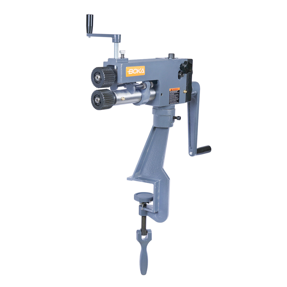 BOKA Sickenmaschine manuell, 7" Ausladung, 22 Gauge, 6 Rollensätze