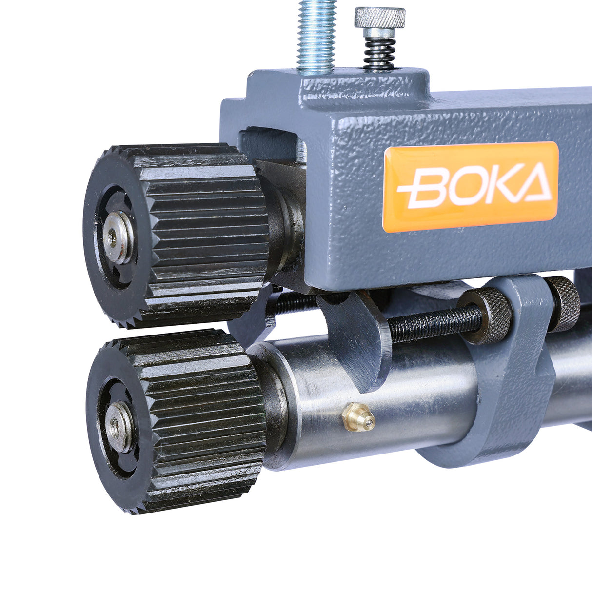 BOKA Sickenmaschine manuell, 7" Ausladung, 22 Gauge, 6 Rollensätze