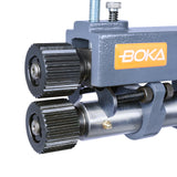 BOKA Sickenmaschine manuell, 7" Ausladung, 22 Gauge, 6 Rollensätze