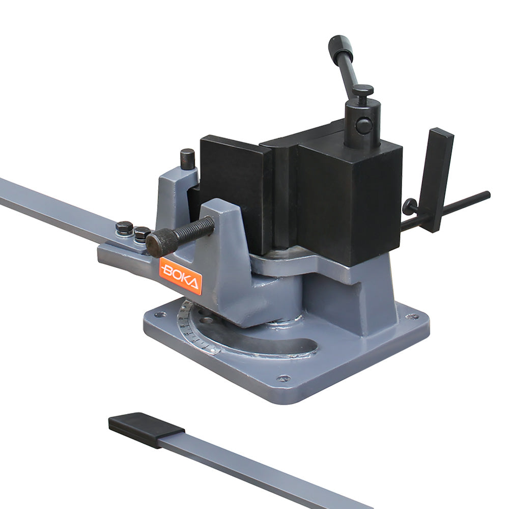 BOKA Universal Winkelbieger UB-100 | Profi Biegemaschine für Rinneisen & Betonarmierung | 120° Biegewinkel + 5 Matrizen