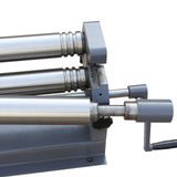 BOKA Rollenbördelmaschine, Blechwalzenmaschine mit abnehmbaren Walzen, 1300 mm 3-Walzen-Rundbiegemaschine für Blech und Rohre W01-5116