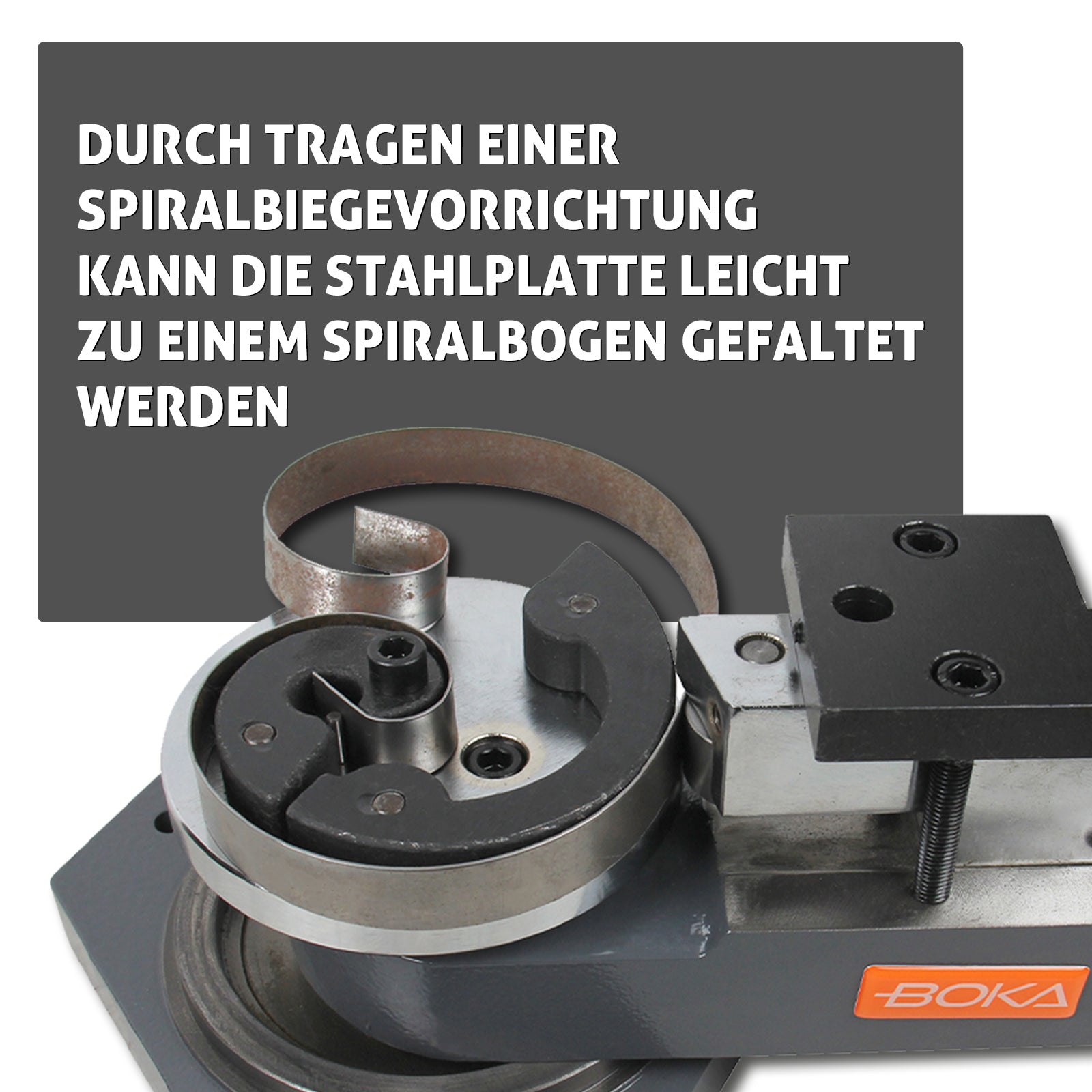 BOKA SBG-40 Heavy Duty Universal Bender, Combined Scroll, Radius